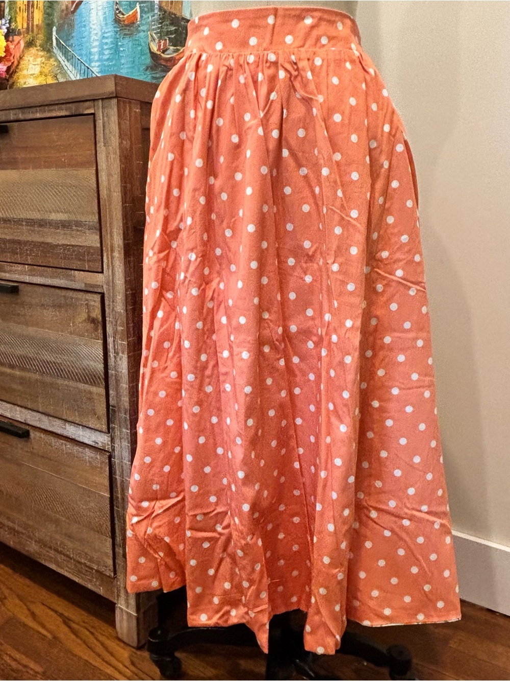 Women's Reversible A-Line Maxi Skirt